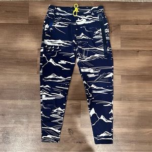 Men’s Small Greyson Lake Como Navy/White Printed Sequoia Joggers